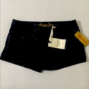 American Rag shiny black Short short size 3